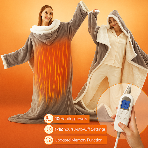 Wearable Heated Blanket.